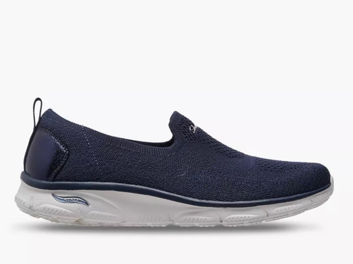 Skechers Women NAVY Mesh Casual Arch Fit