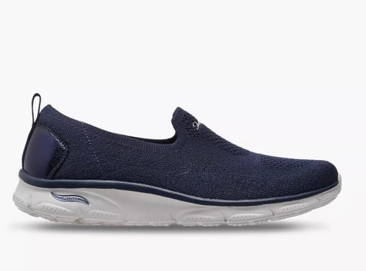 Skechers Women NAVY Mesh Casual Arch Fit