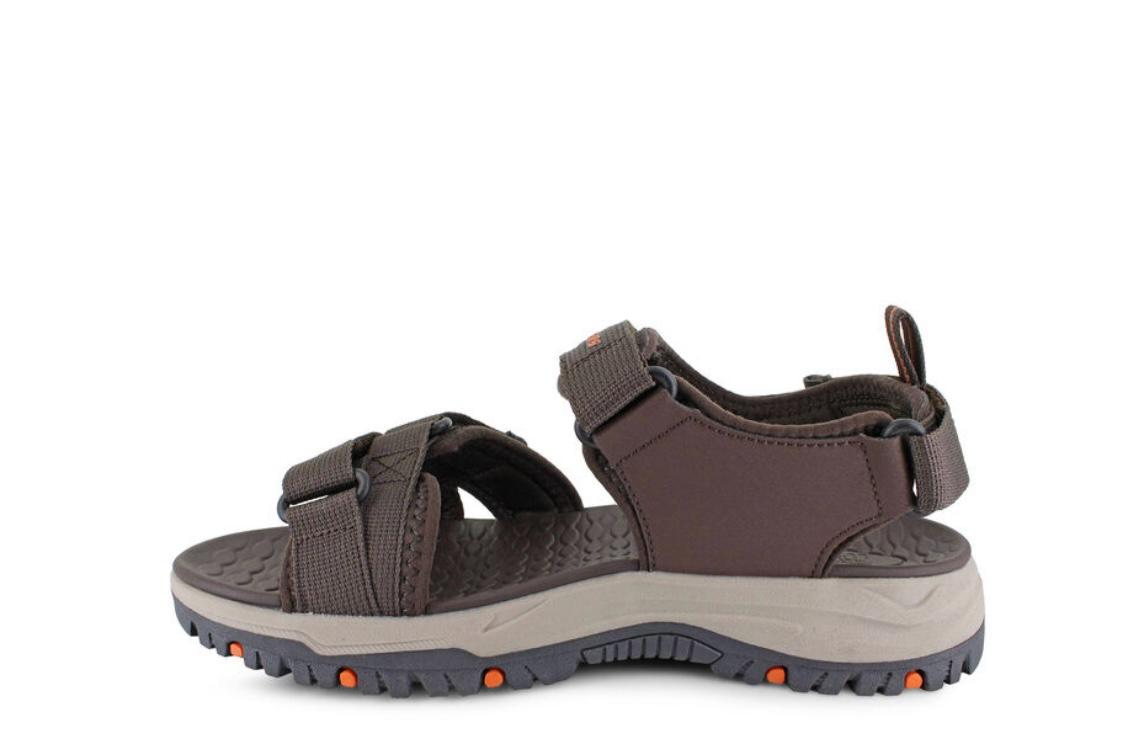 Skechers Men Brown Slide Strappy Sandal
