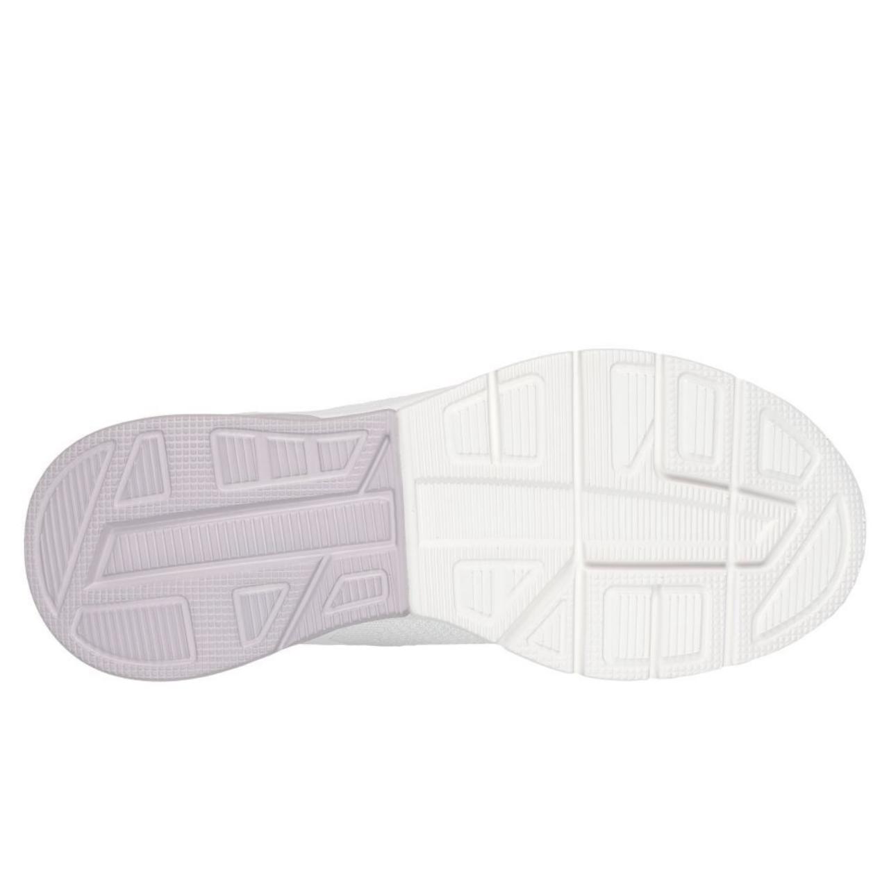 Skechers Women White Mesh Casual Slip On With Built In Shoe Horn