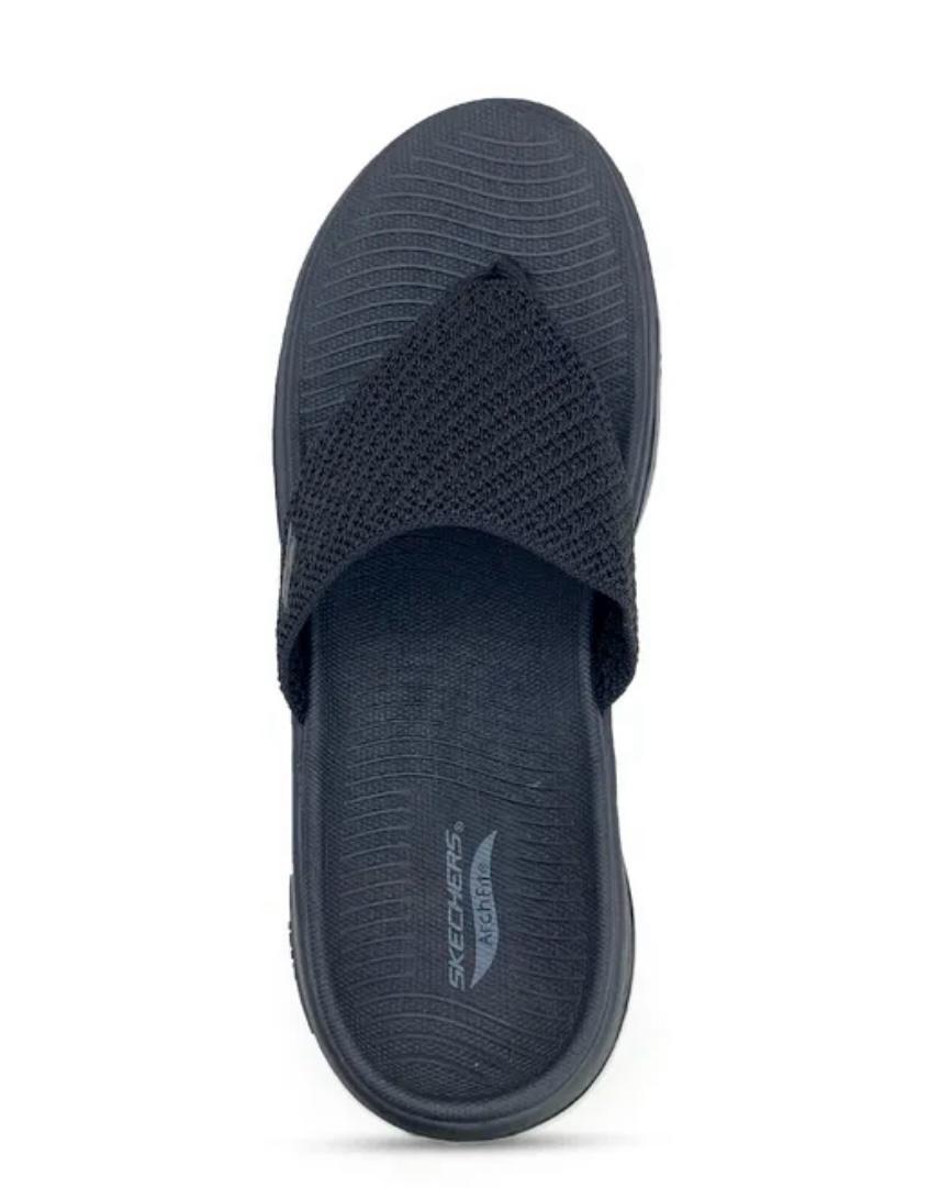 Skechers Women Black Thong Arch FIT