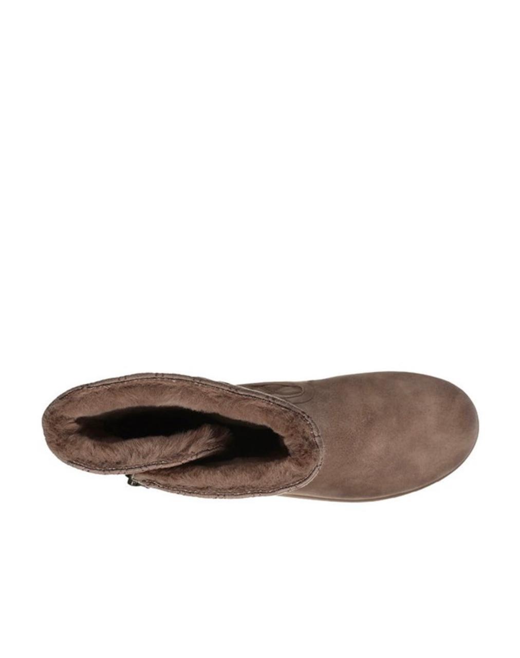 Skechers Brown Plain Toe Rubber Sole Boots