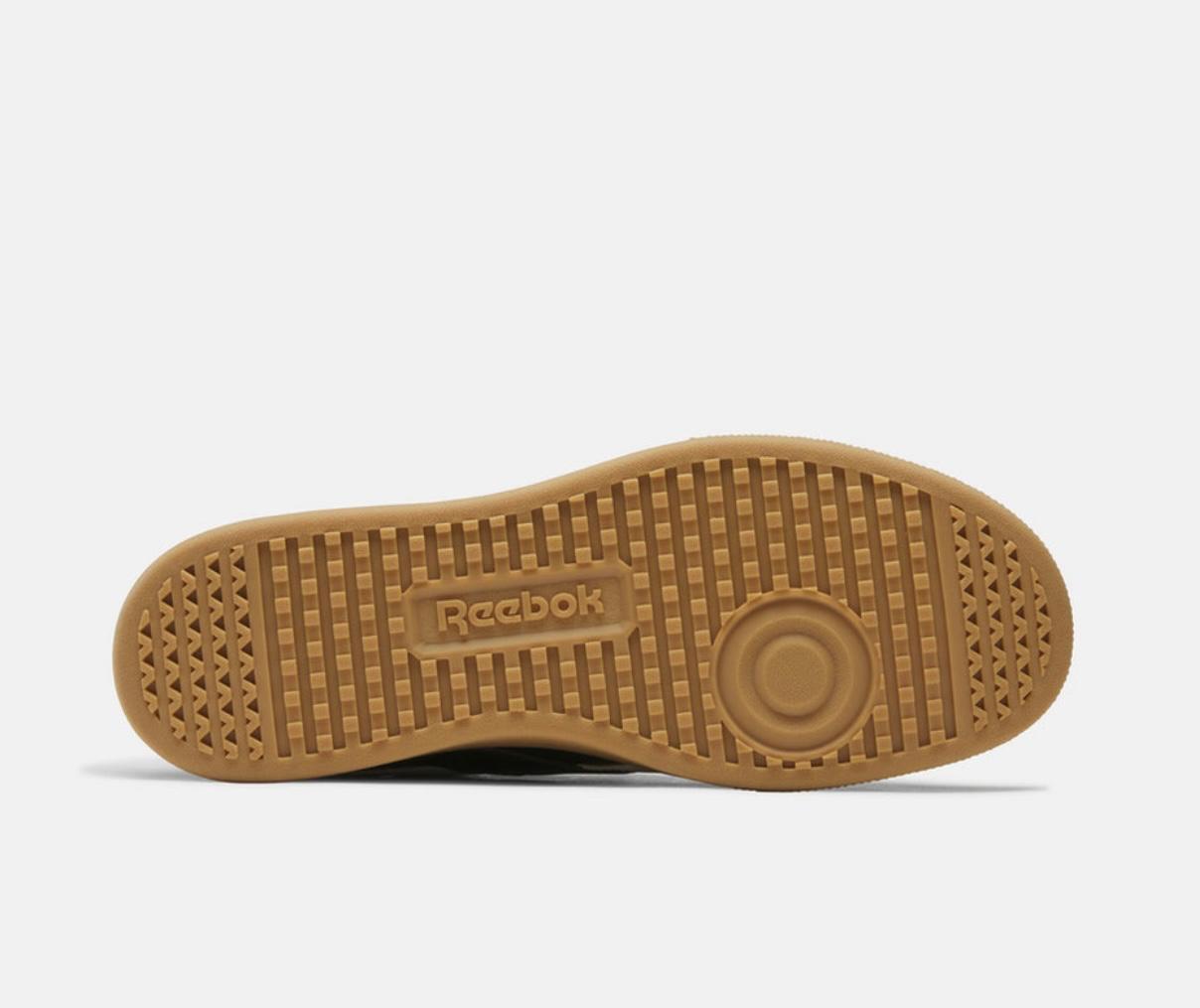 Reebok Unisex Black Leather Casual Lace Up Sneaker