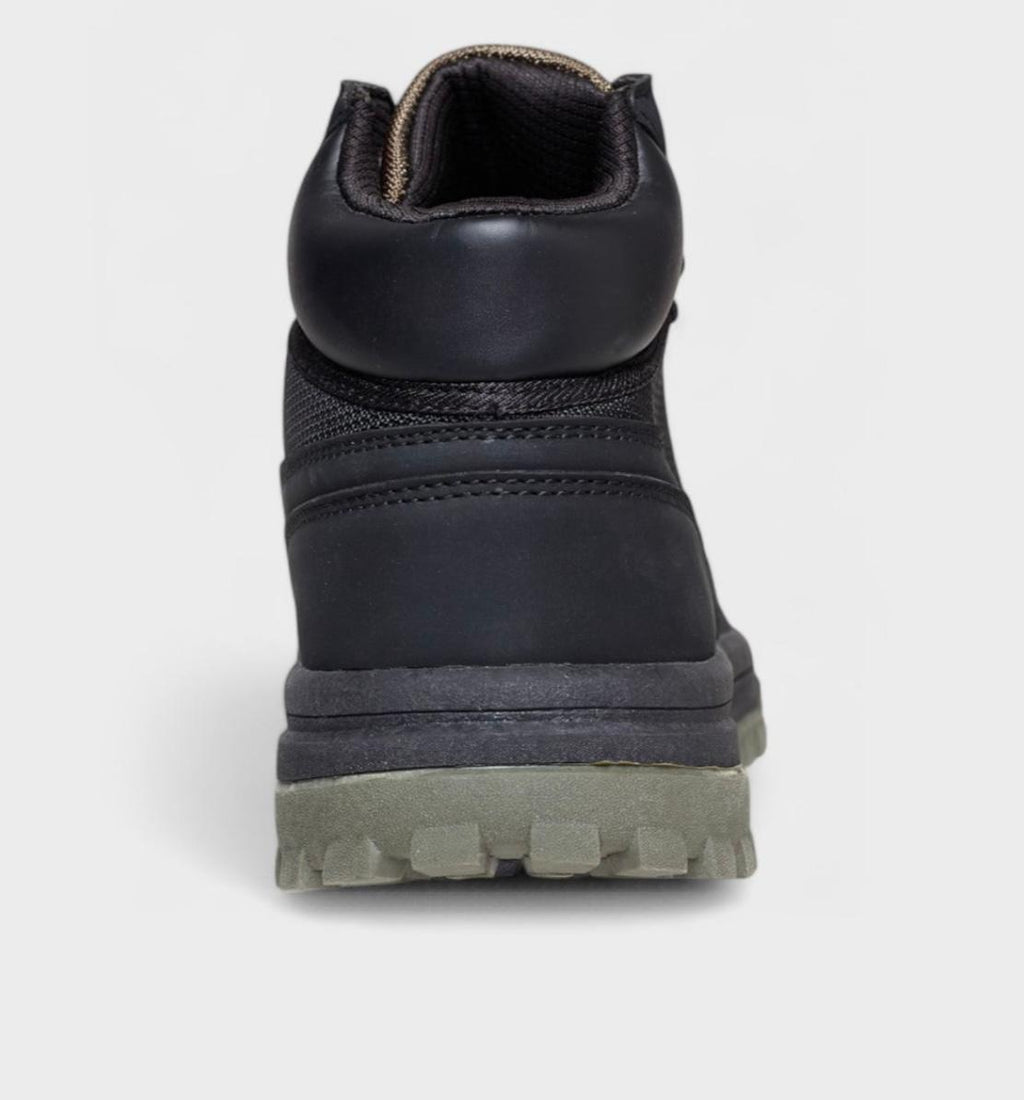 JEEP Men Black Rubber Sole Boots