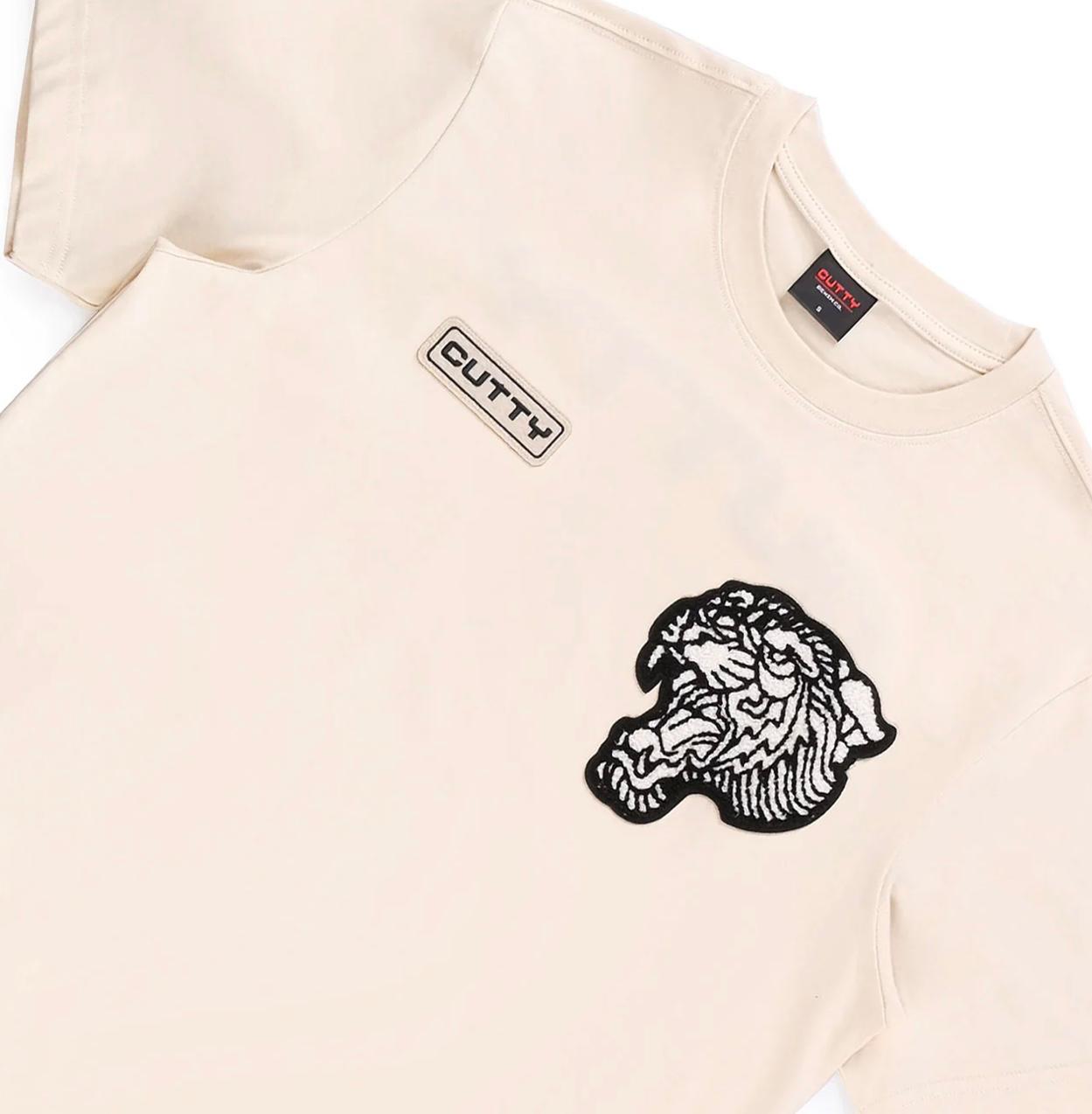 CUTTY Men STONE Cotton Short Sleeve Crew Neck Regular T-shirt