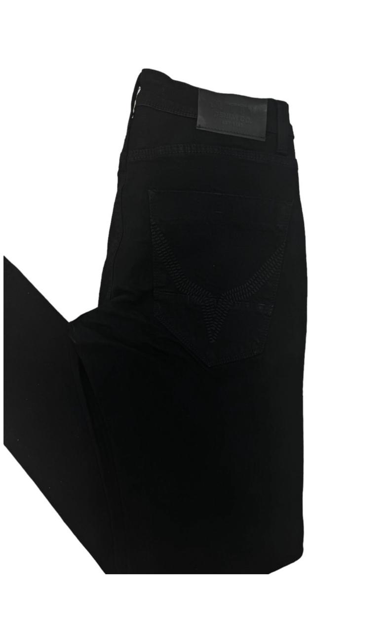 CUTTY Men Black Cotton Regular Skinny Jeans