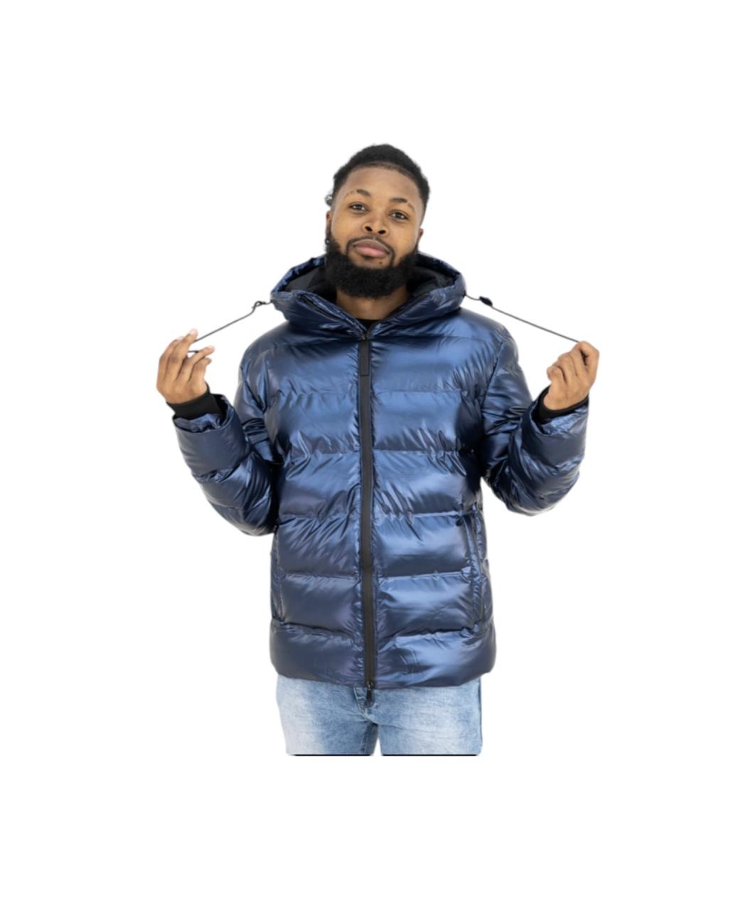 CUTTY Men BLUE Polyurethane Regular Puffer