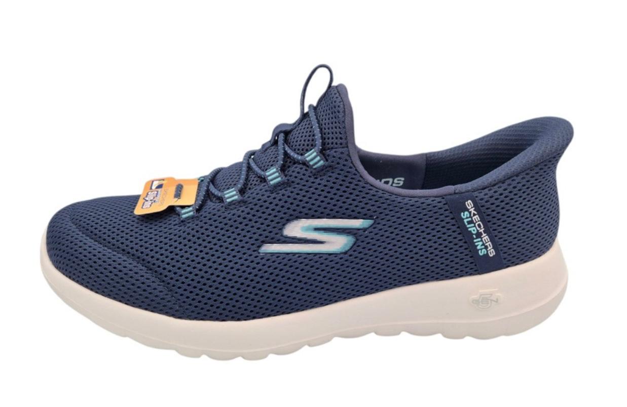 Skechers Women Navy Mesh Casual Slip On