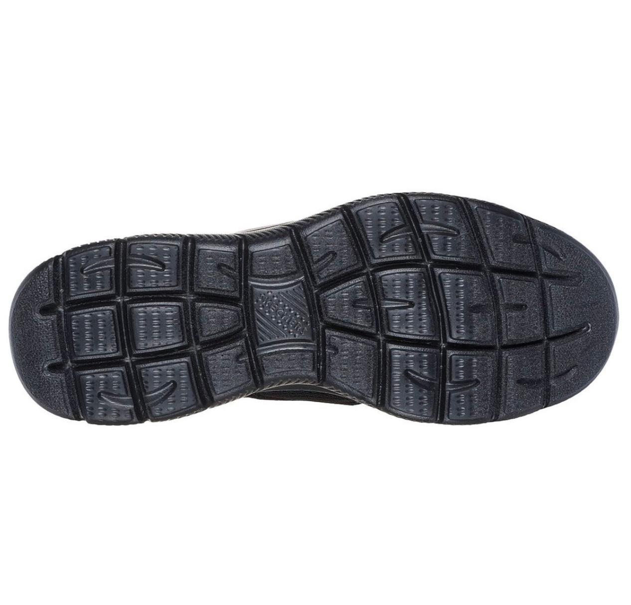 Skechers Men Black Mesh Plain Casual Back Less Slip On