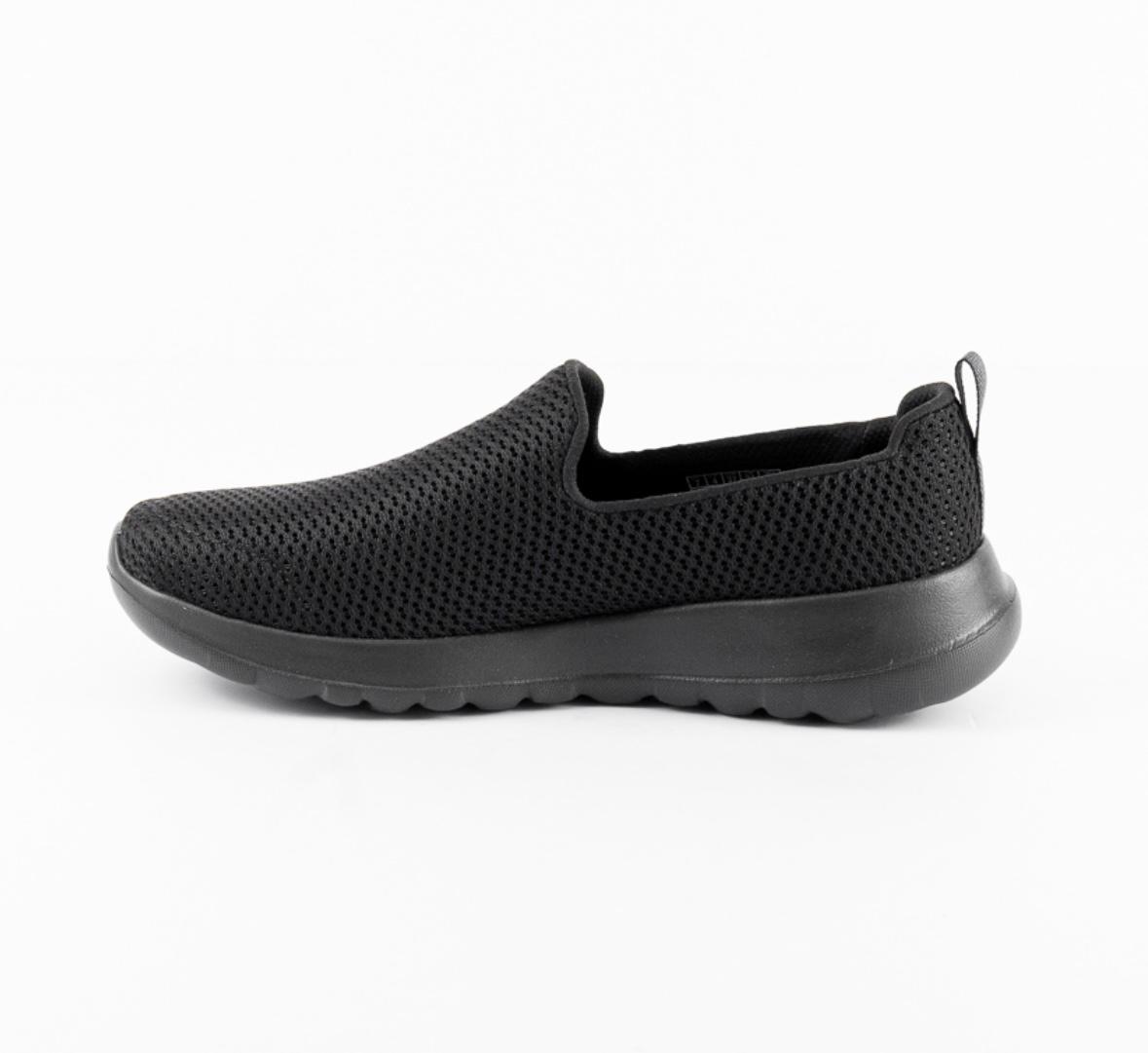 Skechers - Women's Black Mesh Plain Casual Slip On