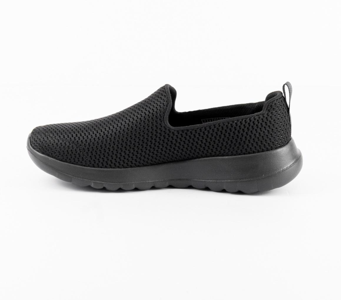 Skechers - Women's Black Mesh Plain Casual Slip On