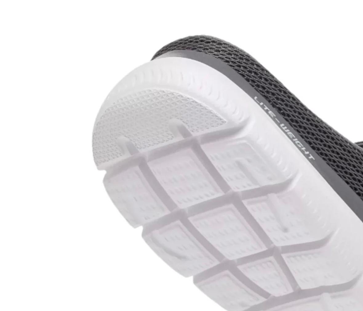 Skechers Men CHARCOAL Mesh Plain Casual Back Less Slip On