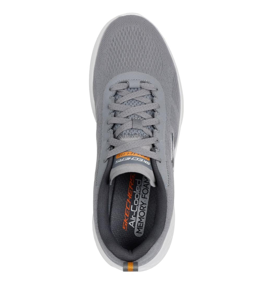 Skechers Men Grey Mesh Casual Lace Up