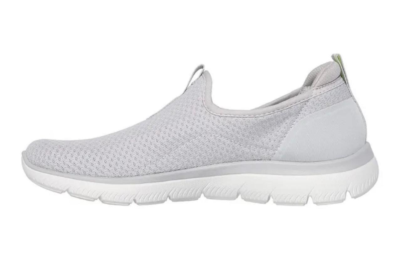 Skechers Women LITE GREY Mesh Casual Slip On