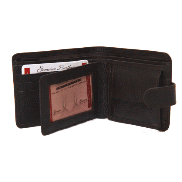 Men's Bi-Fold Leather Wallet - Image 3