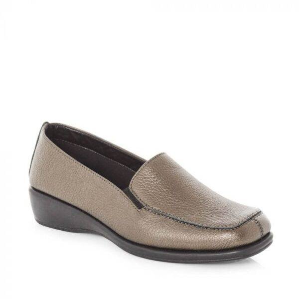 Green Cross Women's  Medium Wedge Slip-On Loafer