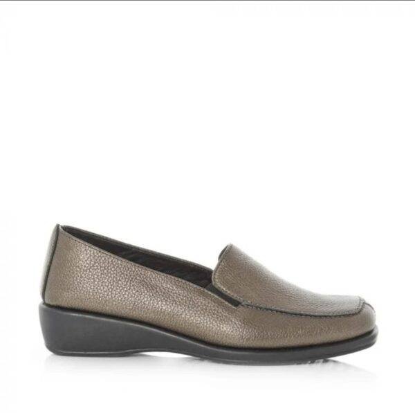 Green Cross Women's  Medium Wedge Slip-On Loafer - Image 3