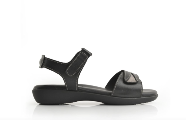 Green Cross Women Double Self Fastening Strap Sandal - Image 8