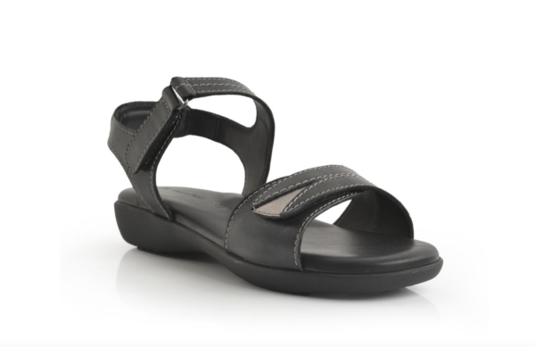 Green Cross Women Double Self Fastening Strap Sandal