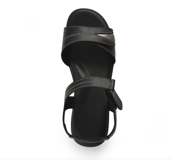 Green Cross Women Double Self Fastening Strap Sandal - Image 6