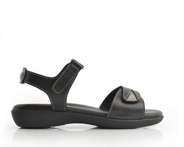 Green Cross Women Double Self Fastening Strap Sandal - Image 5