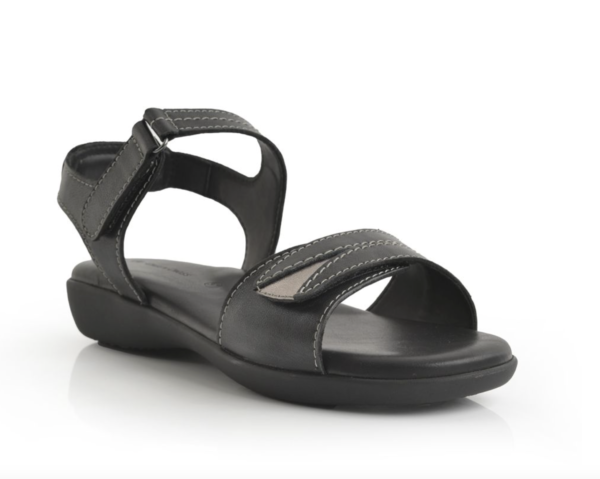 Green Cross Women Double Self Fastening Strap Sandal - Image 3