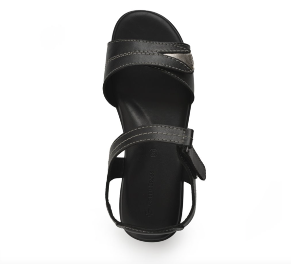Green Cross Women Double Self Fastening Strap Sandal - Image 2