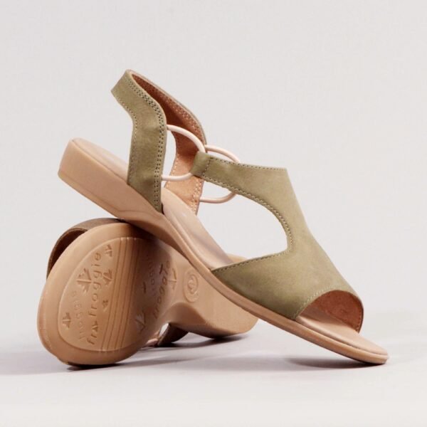 Froggie Women Slide Slingback T-Bar Flat Sandal - Image 9
