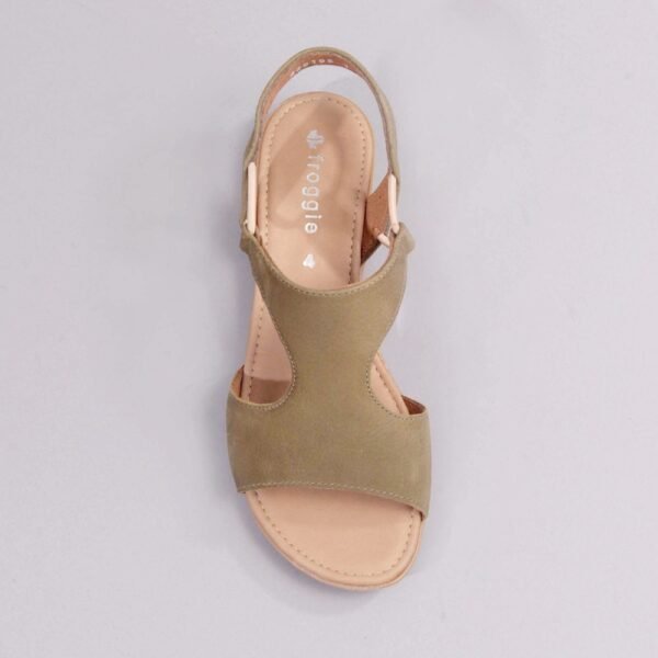Froggie Women Slide Slingback T-Bar Flat Sandal - Image 6