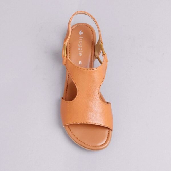 Froggie Women Slide Slingback T-Bar Flat Sandal - Image 2