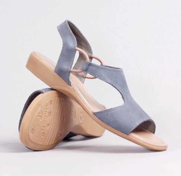 Froggie Women Slide Slingback T-Bar Flat Sandal