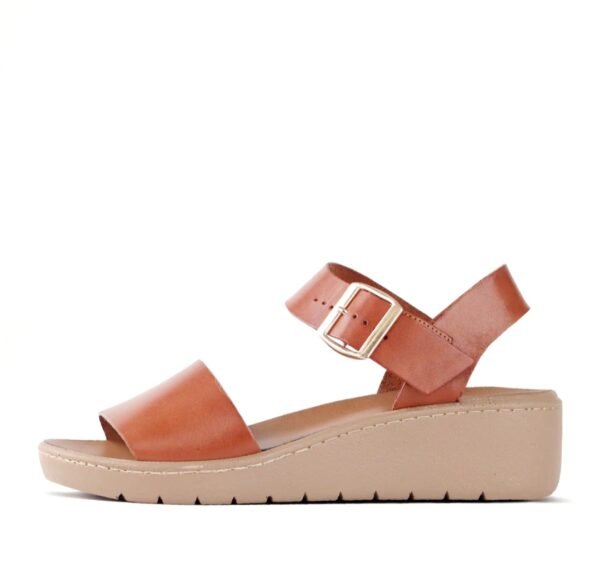 Froggie - Women's Sandra Double Band Medium Wedge Sandal - Image 11