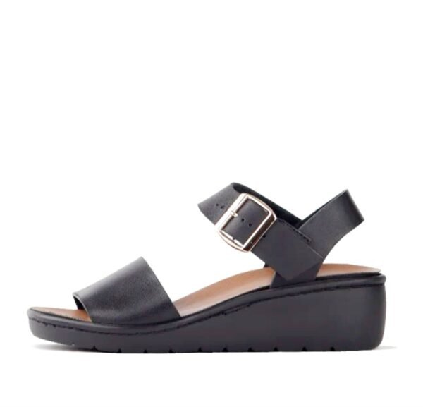 Froggie - Women's Sandra Double Band Medium Wedge Sandal - Image 6